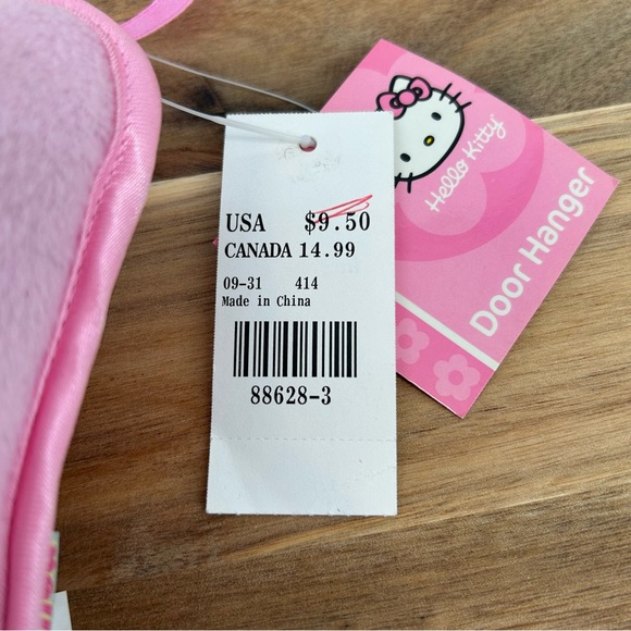 NWT Y2K Hello Kitty Plush Double Sided Door Hanger *READ STAINS* - Picture 4 of 14